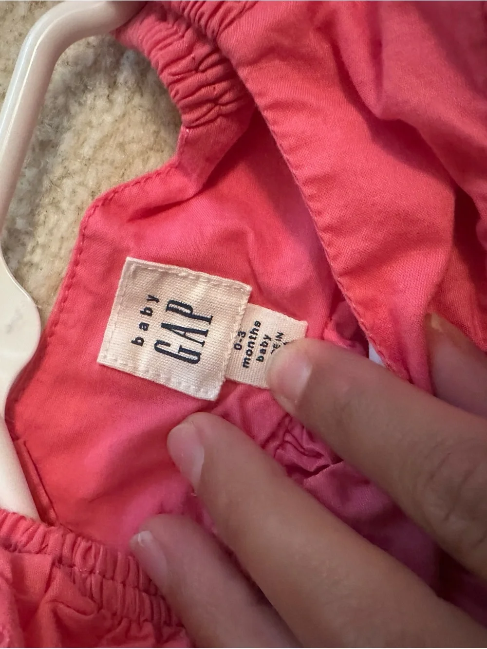 GAP Coral Pink Baby Top